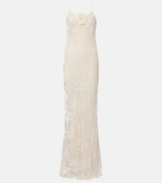 Devoré floral velvet gown | Rodarte