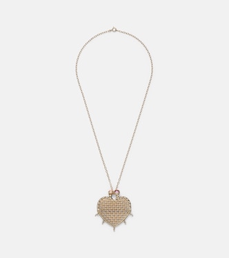 Collana Minaudière Maxi in oro 18kt e 9kt con diamanti e tormaline | Yvonne Léon