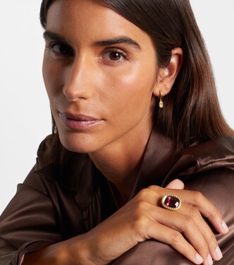 Hidden Gem 18kt gold huggies with diamonds | Octavia Elizabeth