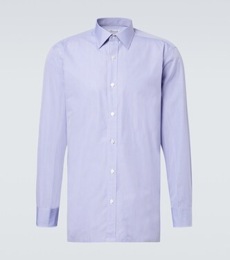 Checked cotton poplin shirt | Charvet