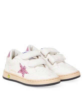 Baskets Ball Star en cuir à paillettes | Golden Goose Kids