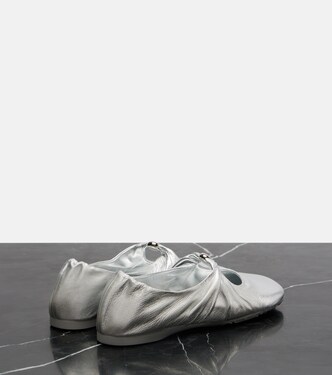 Ballerinas Pebble Soft aus Metallic-Leder | Loewe