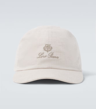 Logo linen baseball cap | Loro Piana