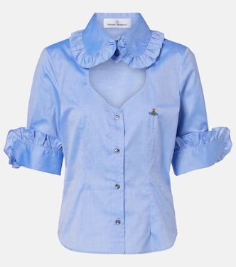 Toulouse Frill cutout cotton poplin shirt | Vivienne Westwood