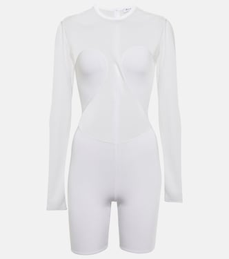 Mono de crepé y malla | Alaïa