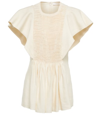 Top in twill di lino e seta | Chloé