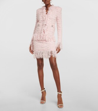 Fringed tweed miniskirt | Balmain