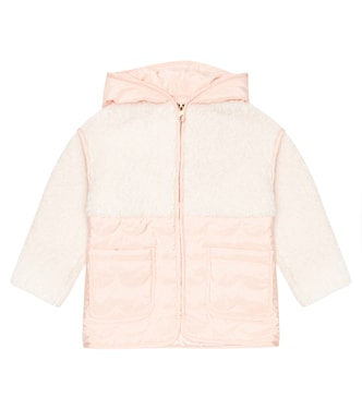 Chaqueta acolchada con borrego sintético | Chloé Kids