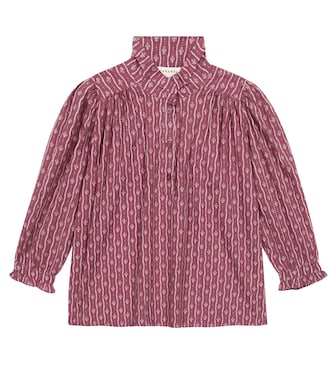 Folsom floral cotton blouse | Caramel