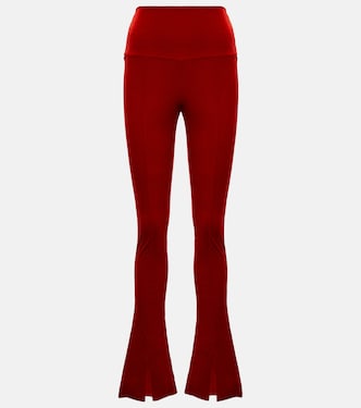 Leggings flared de terciopelo | Norma Kamali