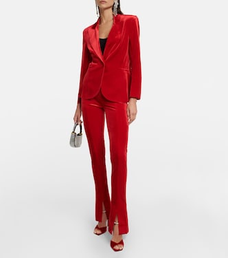 Flared velvet leggings | Norma Kamali
