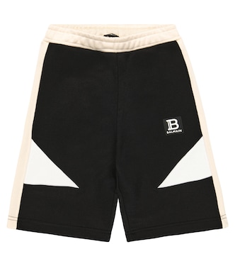 Shorts de jersey en mezcla de algodón | Balmain Kids