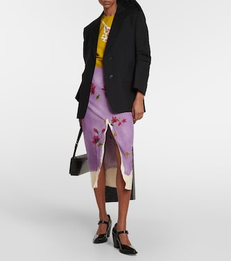 Blazer in mohair con fiocco | Prada