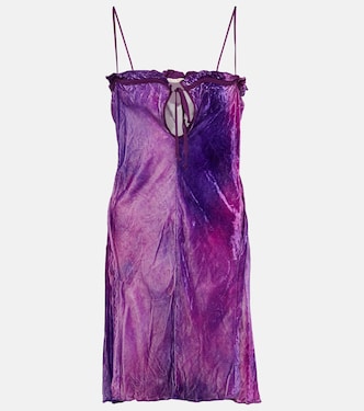 Flocked velvet minidress | Acne Studios