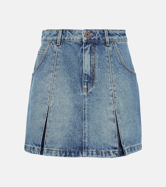 Minifalda denim plisada | Balmain