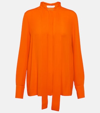 Camicia in seta con lavallière | Valentino