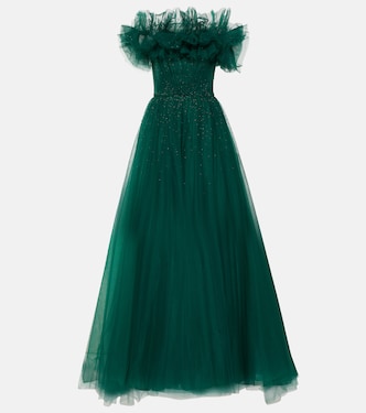 Verzierte Robe aus Tüll | Jenny Packham
