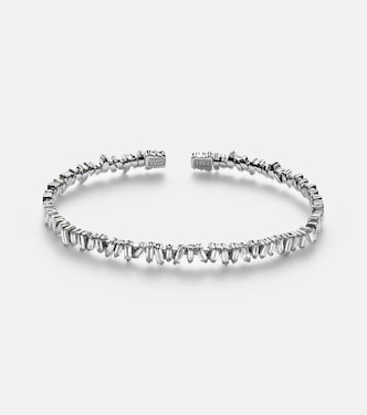 Armreif Classic aus 18kt Weißgold mit Diamanten | Suzanne Kalan