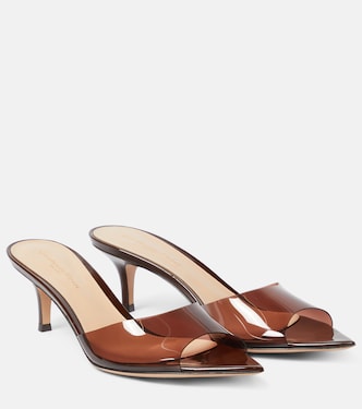 Elle 55 TPU and patent leather mules | Gianvito Rossi