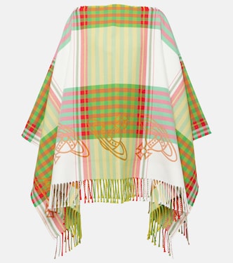 Poncho de lana y algodón con tartán | Vivienne Westwood