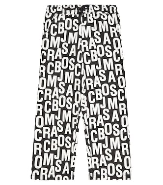 Pantalon de survêtement en coton mélangé à logo | Marc Jacobs Kids
