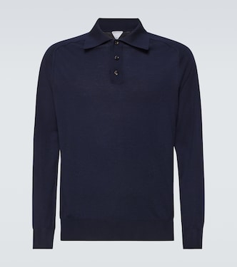 Wool jersey polo sweater | Bottega Veneta