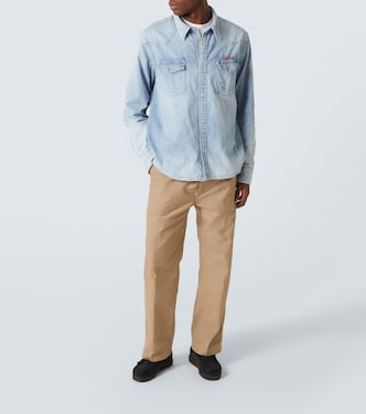 Camisa Social Sculpture de denim | Visvim