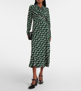 Tori printed crêpe wrap dress | Diane von Furstenberg