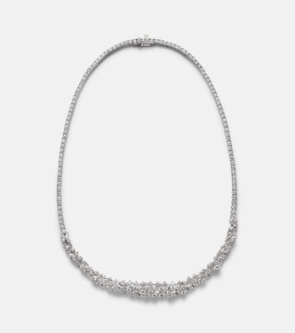 Choker Y-Couture in oro bianco 18kt con diamanti | Yeprem
