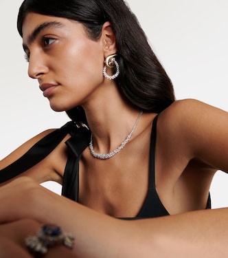 Choker Y-Couture en or blanc 18 ct et diamants | Yeprem