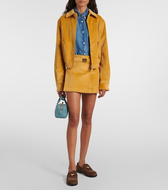Giacca blouson in velluto a coste | Miu Miu
