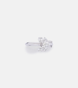 Orecchino ear cuff Whisper Ear in oro bianco 18kt con diamanti | Yeprem