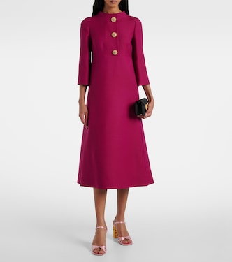 Abito midi in crêpe couture | Valentino