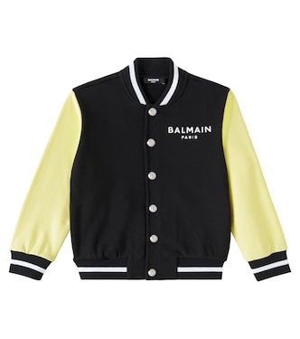 Collegejacke aus Baumwolle | Balmain Kids