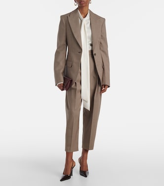 Checked virgin wool blazer | Stella McCartney