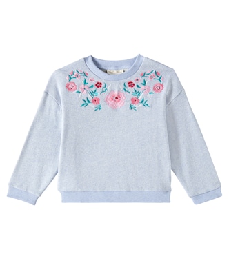 Besticktes Sweatshirt Rosalia aus Baumwolle | Louise Misha