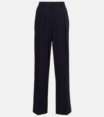 High-rise cotton straight pants | Toteme