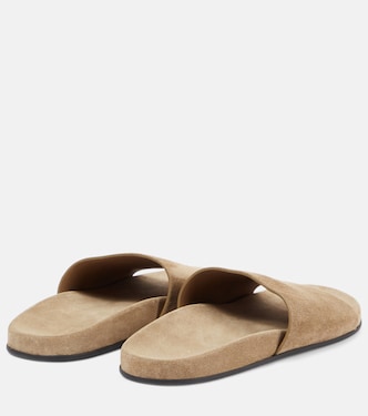 Pantoletten Hugh aus Veloursleder | The Row