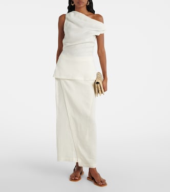 Suis asymmetric linen top | Faithfull