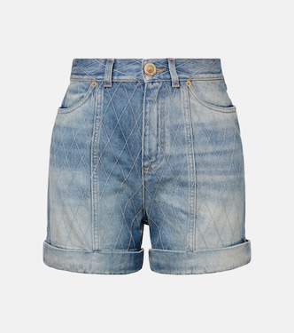 Shorts de denim estampados | Balmain