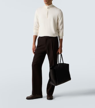 Mr Fenchurch cashmere half-zip sweater | Arch4