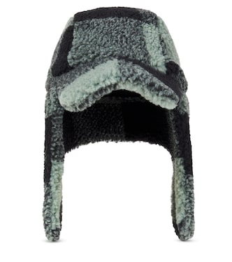 Checked faux shearling trapper hat | Stella McCartney Kids