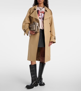 Cotton satin trench coat | Acne Studios