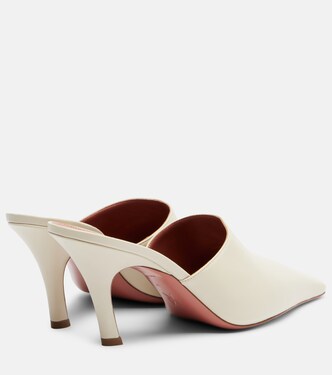 Jamie 80 leather mules | Amina Muaddi