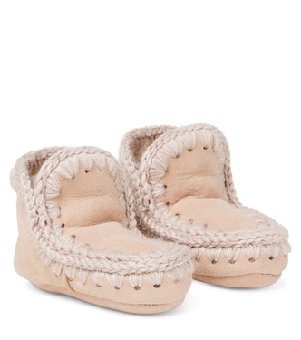 Shearling-lined suede boots | Mou Kids