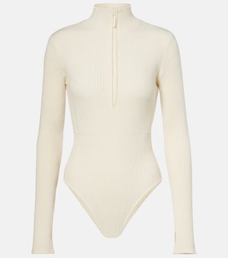 Butte ribbed-knit wool-blend bodysuit | Cordova