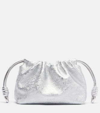 Flamenco Mini metallic leather clutch | Loewe