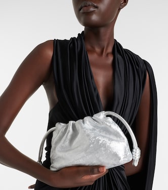 Flamenco Mini metallic leather clutch | Loewe
