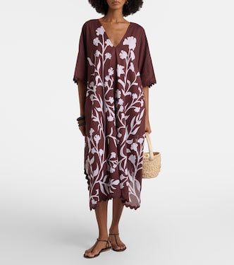 Floral cotton kaftan | Juliet Dunn