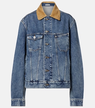Corduroy-trimmed denim jacket | JW Anderson